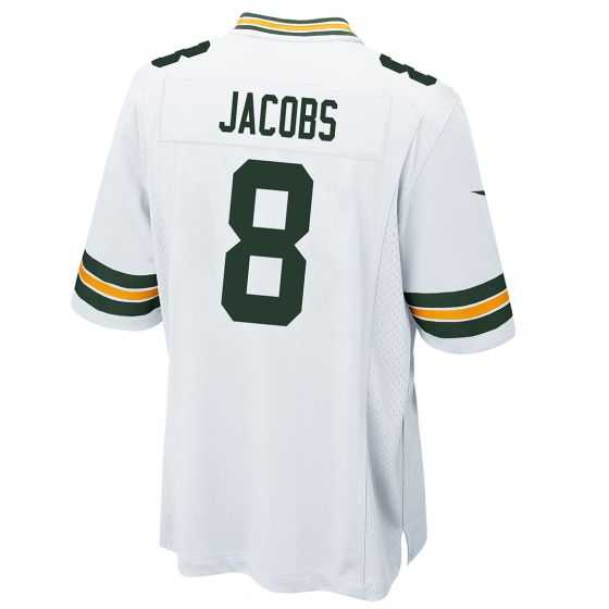 Men Green Bay Packers #8 Josh Jacobs Nike Away Game 2024 NFL Jersey->green bay packers->NFL Jersey